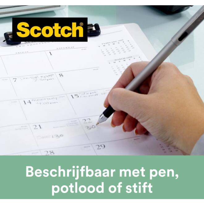 Plakband Scotch Magic 900 19mmx33m onzichtbaar mat