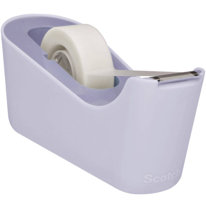 Plakbandhouder Scotch C18 lavendel + 6 rollen magic tape 19mmx33m
