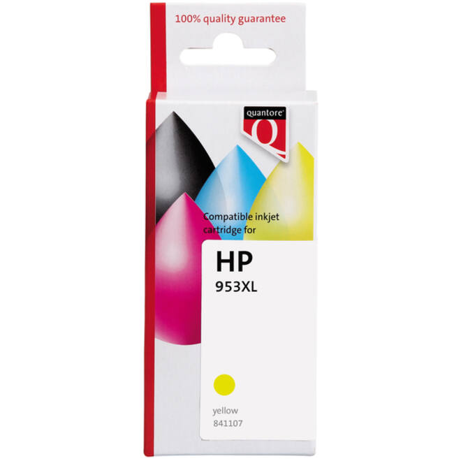 Inktcartridge Quantore alternatief tbv HP F6U18AE 953XL geel HC