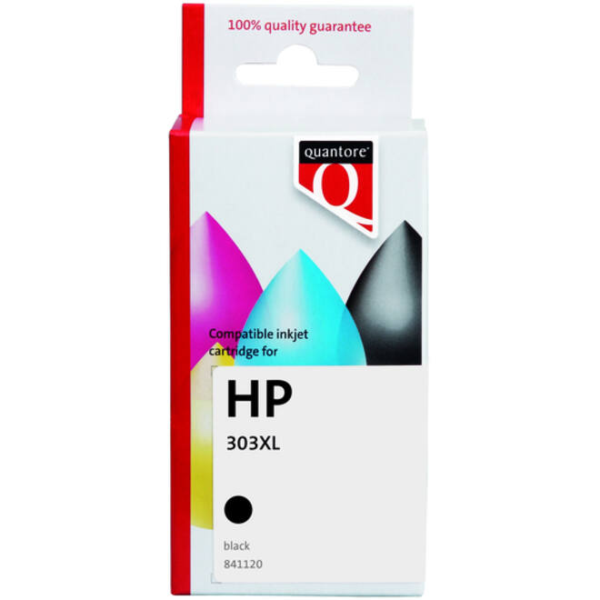 Inktcartridge Quantore alternatief tbv HP T6N04AE 303XL zwart HC
