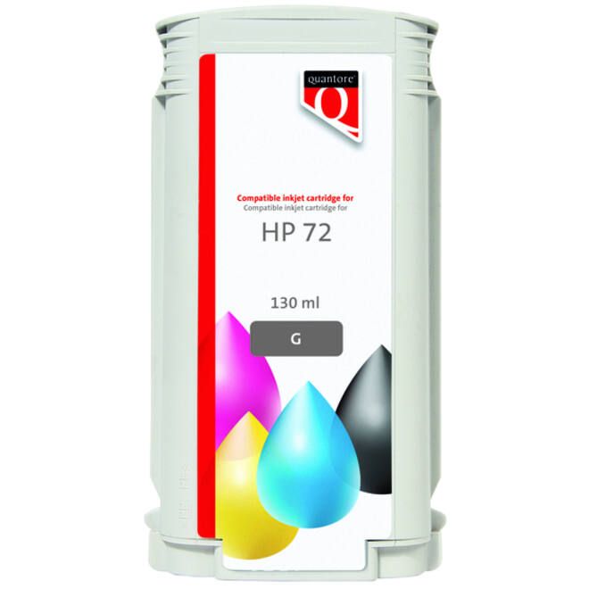 Inktcartridge Quantore alternatief tbv HP 72 C9374A grijs