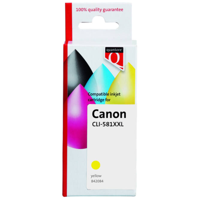 Inktcartridge Quantore alternatief tbv Canon CLI-581XXL geel