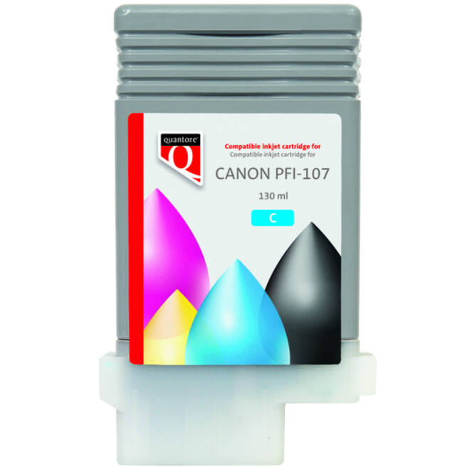 Inktcartridge Quantore alternatief tbv Canon PFI-107 blauw
