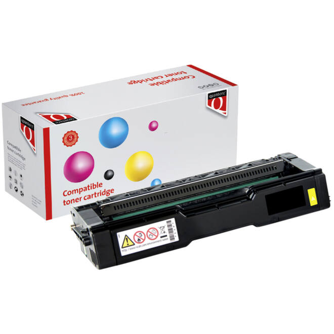 Toner Quantore alternatief tbv Ricoh 407546 geel