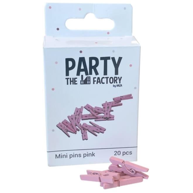 Knijpers Haza mini roze zak à 20 stuks