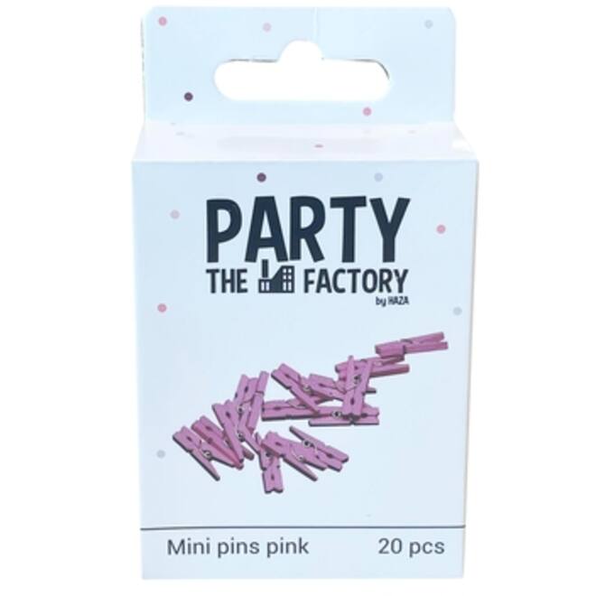 Knijpers Haza mini roze zak à 20 stuks