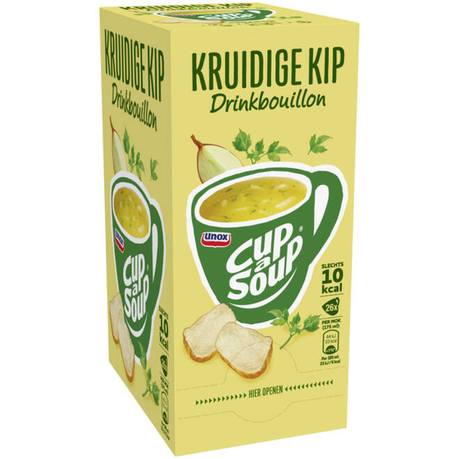 Cup-a-Soup Unox heldere bouillon kruidige kip 175ml