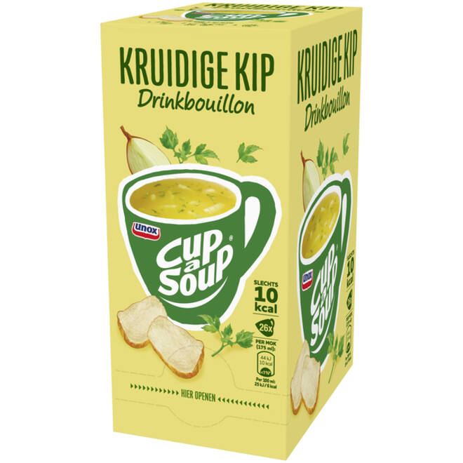 Cup-a-Soup Unox heldere bouillon kruidige kip 175ml