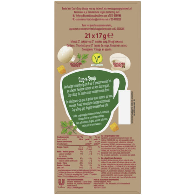 Cup-a-Soup Unox champignon crème 175ml