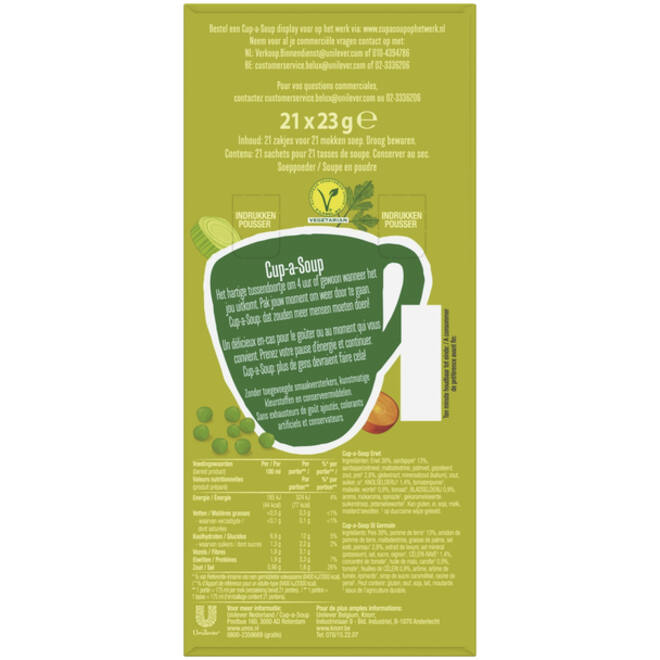 Cup-a-Soup Unox erwtensoep 175ml
