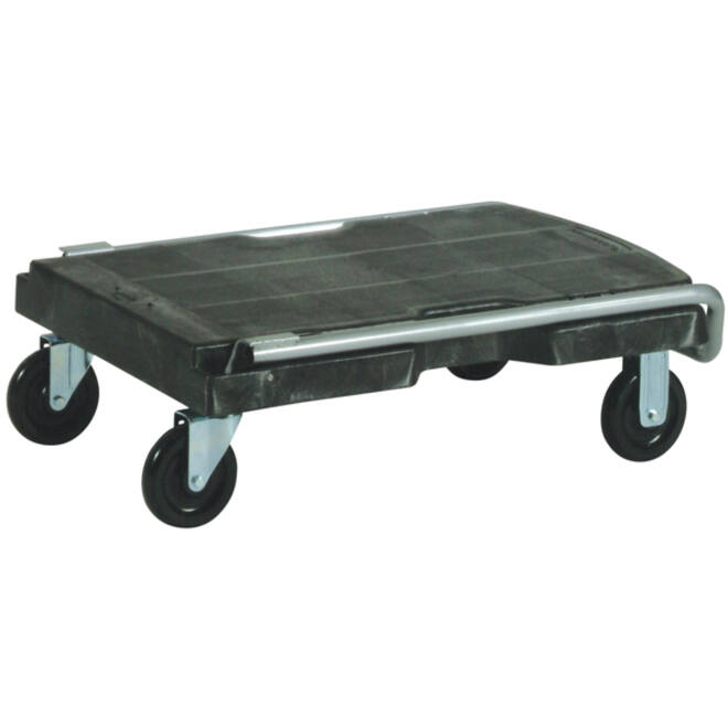 Transportkar Rubbermaid Triple Trolley inklapbaar 225kg zwart