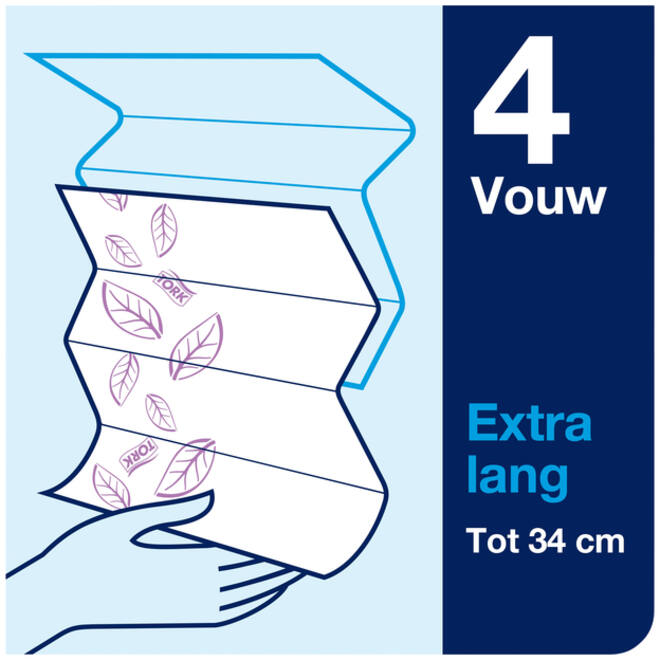 Handdoek Tork Xpress H2 multifold en 2-laags wit 100297