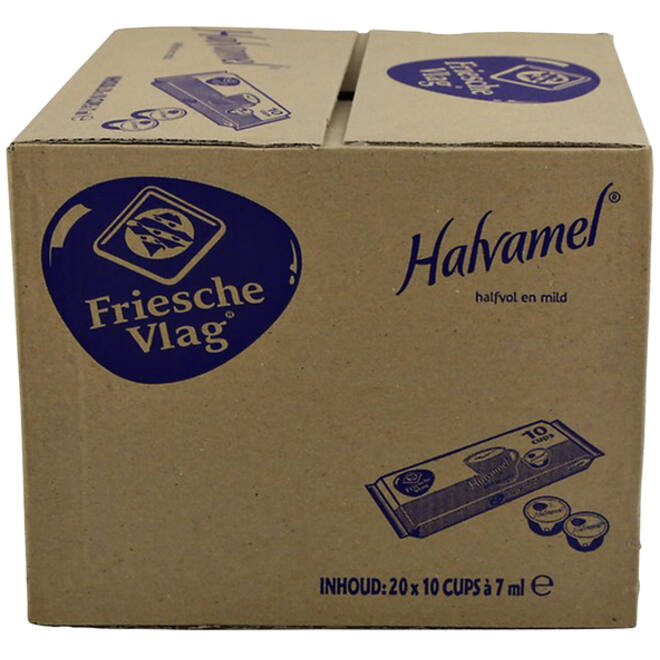 Koffiemelk Friesche vlag halvamel 7,5 gram 10 cups