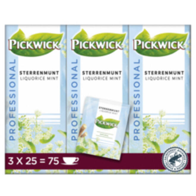 Thee Pickwick sterrenmunt 25x2gr met envelop