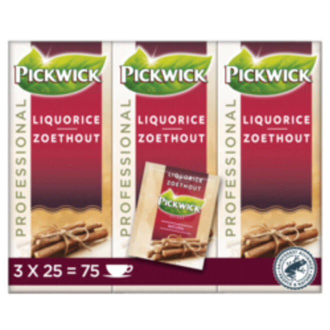 Thee Pickwick zoethout 25x 2 gr met envelop