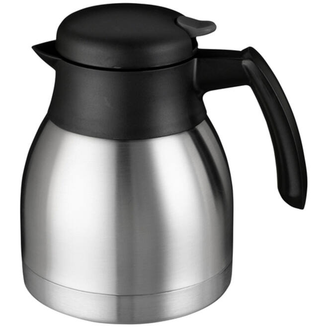 Thermoskan Bravilor dubbelwandig 1 liter RVS zwart