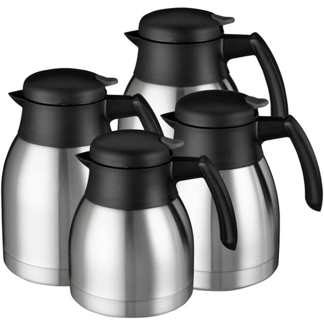 Thermoskan Bravilor dubbelwandig 2 liter RVS zwart