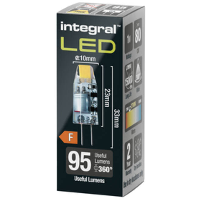 Ledlamp Integral GU4 2700K warm wit 1.1W 95lumen