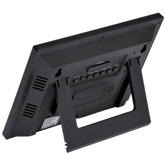 Wandklok MAUL Flow RC 23x16cm digitaal staan / hangen zwart incl batterij