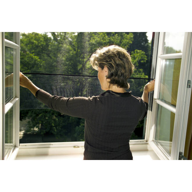 Insectenhor tesa® Insect Stop COMFORT raam 1,3x1,3m zwart
