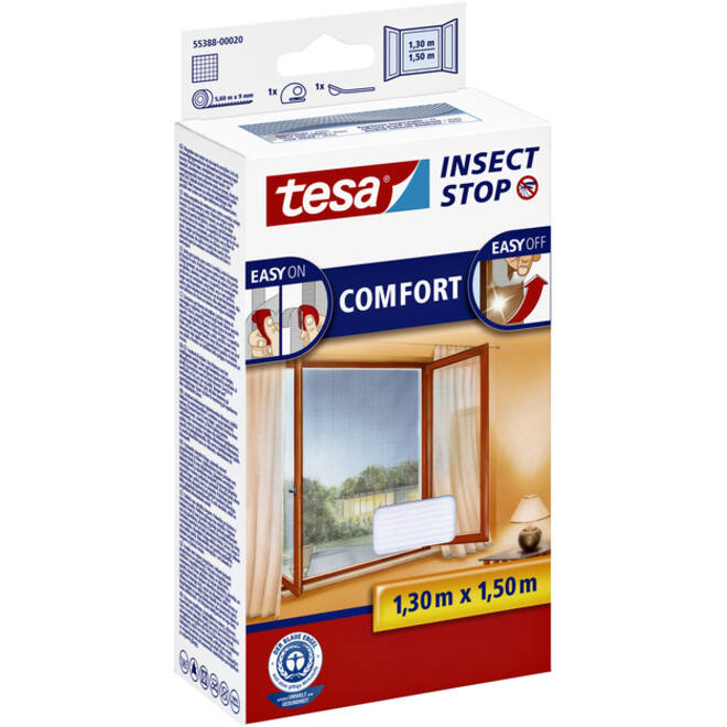 Insectenhor tesa® Insect Stop COMFORT raam 1,3x1,5m wit