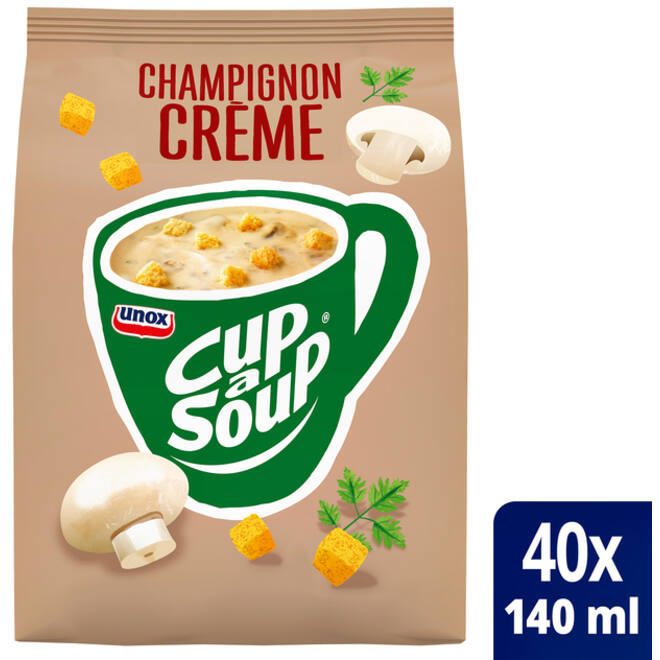 Cup-a-Soup Unox machinezak champignon crème 140ml