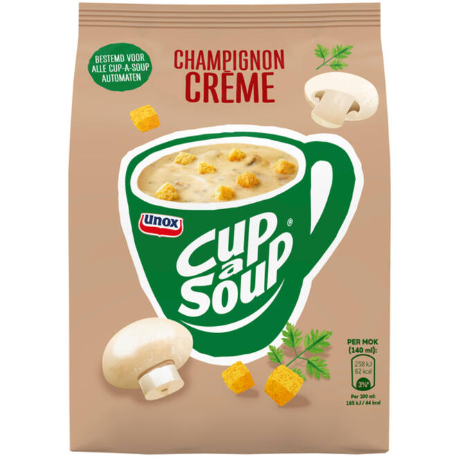 Cup-a-Soup Unox machinezak champignon crème 140ml