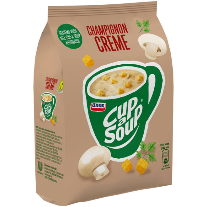 Cup-a-Soup Unox machinezak champignon crème 140ml