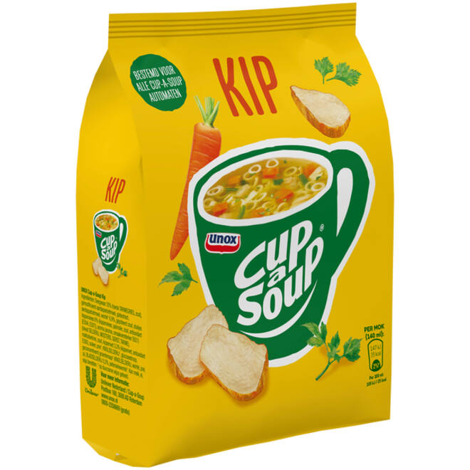 Cup-a-Soup Unox machinezak kip 140ml