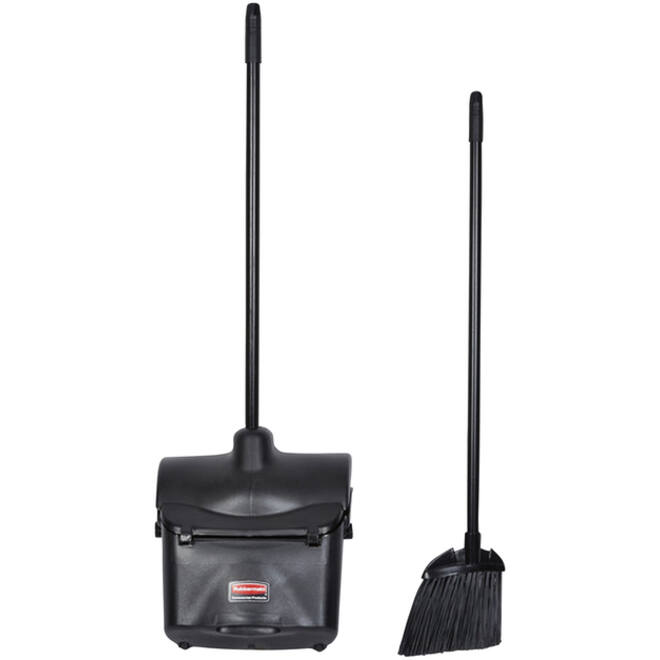 Handveger Rubbermaid Executive Lobby Broom met lange steel zwart