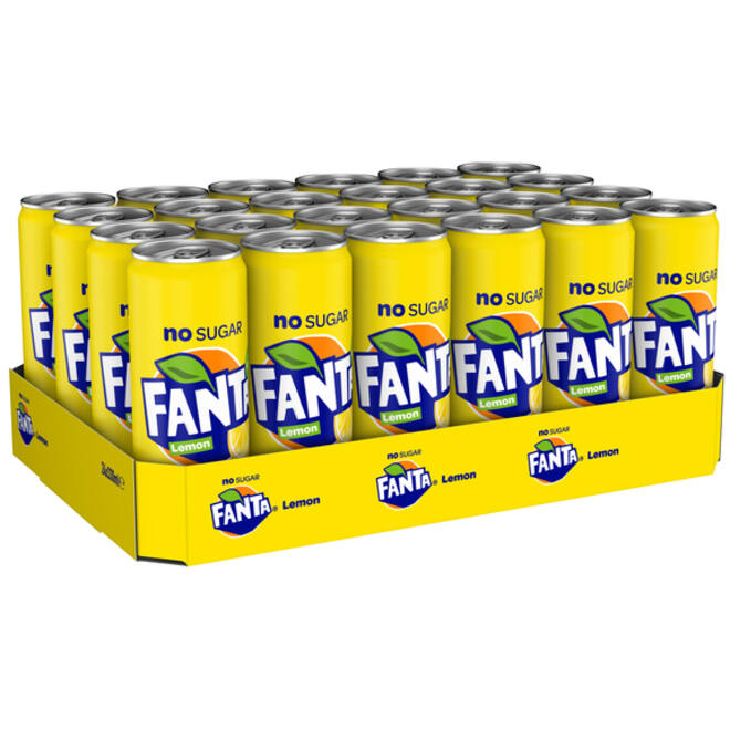 Frisdrank Fanta lemon zero blik 330ml