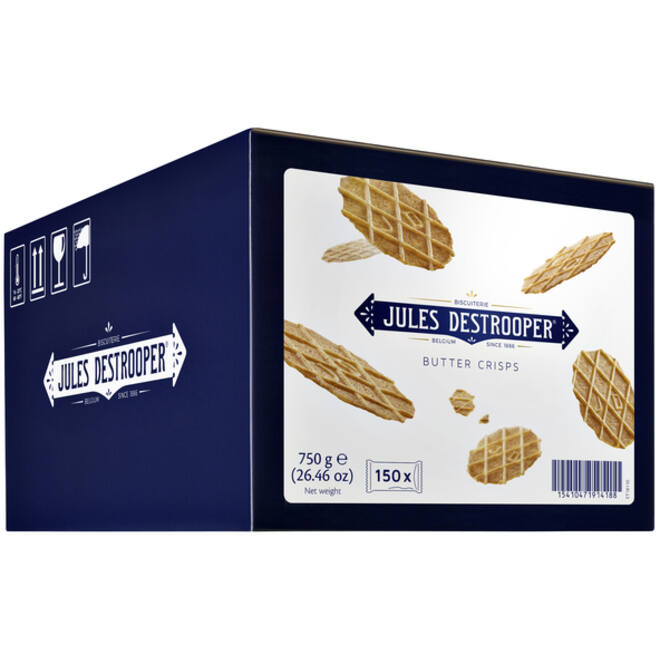 Koekjes Jules Destrooper natuurboterwafels doos 150st.