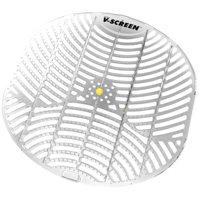 Urinoirmat V-screen Citrus Mango 178x178mm lichtgrijs
