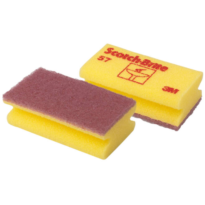 Schuurspons Scotch-Brite delicate oppervlakken 70x130mm geel