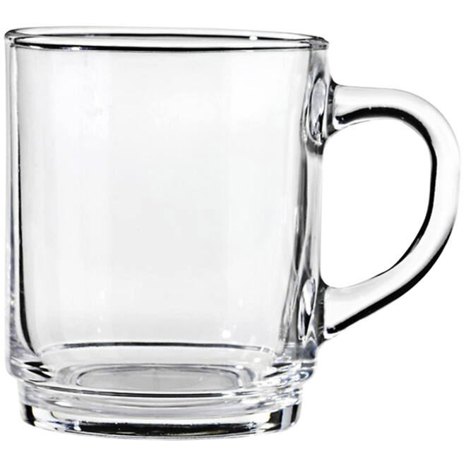 Glas met oor stapelbaar 250ml 6 stuks