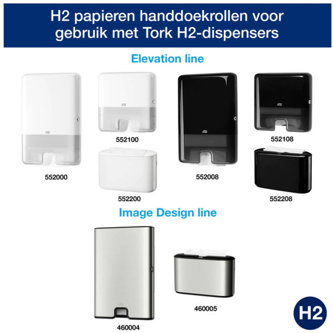 Handdoek Tork Xpress H2 multifold Premium 2-laags wit 100289