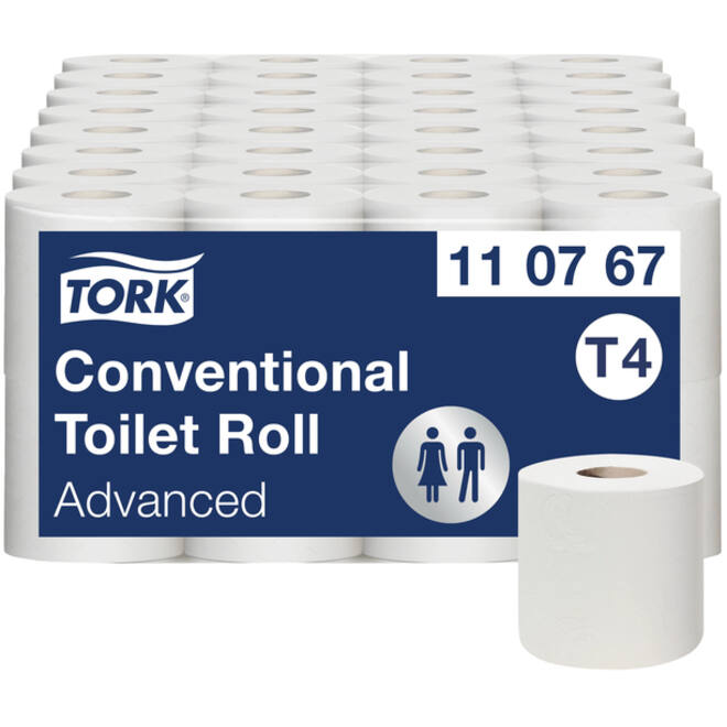 Toiletpapier Tork T4 advanced 2-laags 250vel wit 110767