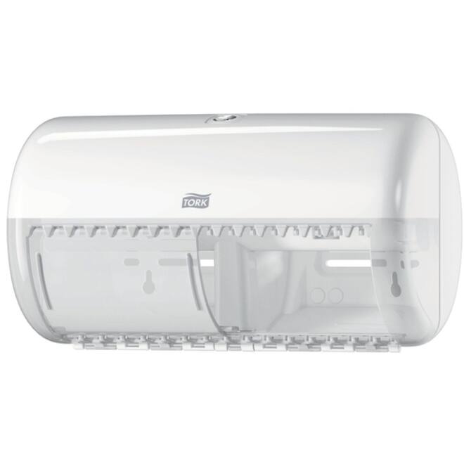 Toiletpapierdispenser Tork T4 Elevation duo wit 557000