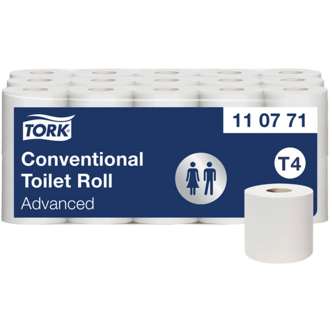Toiletpapier Tork T4 Advanced 2-laags 400 vel wit 110771
