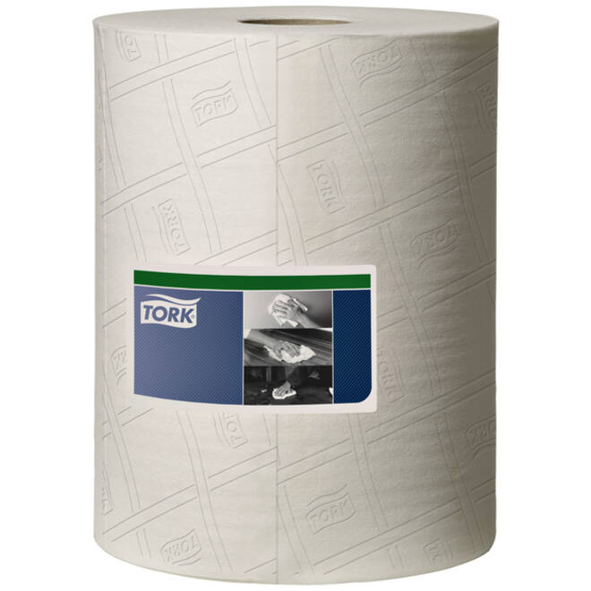 Reiningingsdoek Tork W1 herbruikbaar nonwoven 400 vel wit 510137