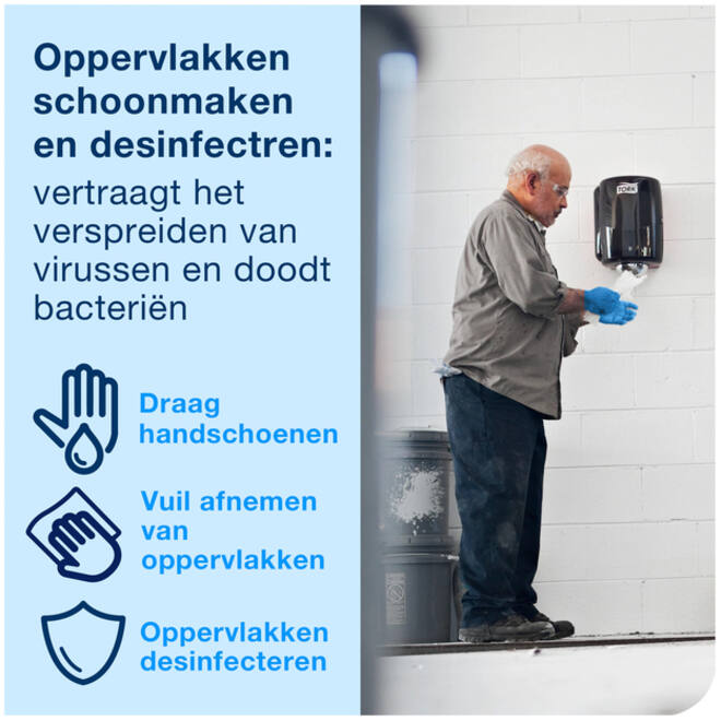 Reinigingsdoek Tork Heavy-Duty W1/2/3 multifunctioneel 280 vel blauw 530237