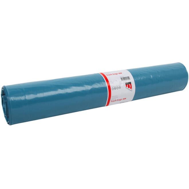 Afvalzak Quantore LDPE T50 160L blauw extra stevig 90x110cm 20 stuks