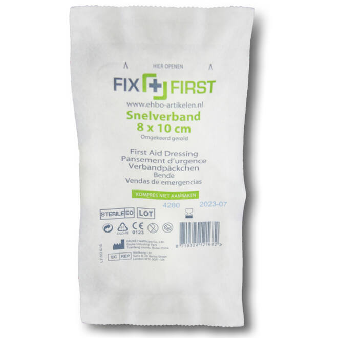 Snelverband FixFirst gerold 8x10cm