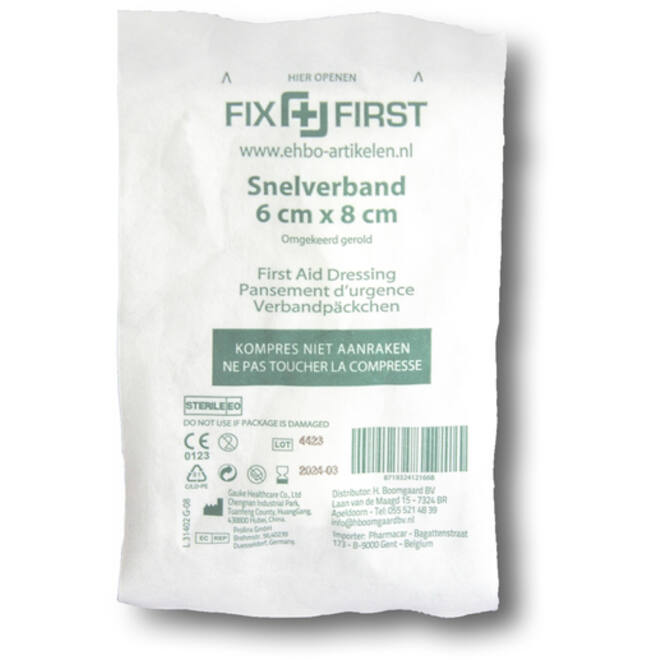 Snelverband FixFirst gerold 6x8cm