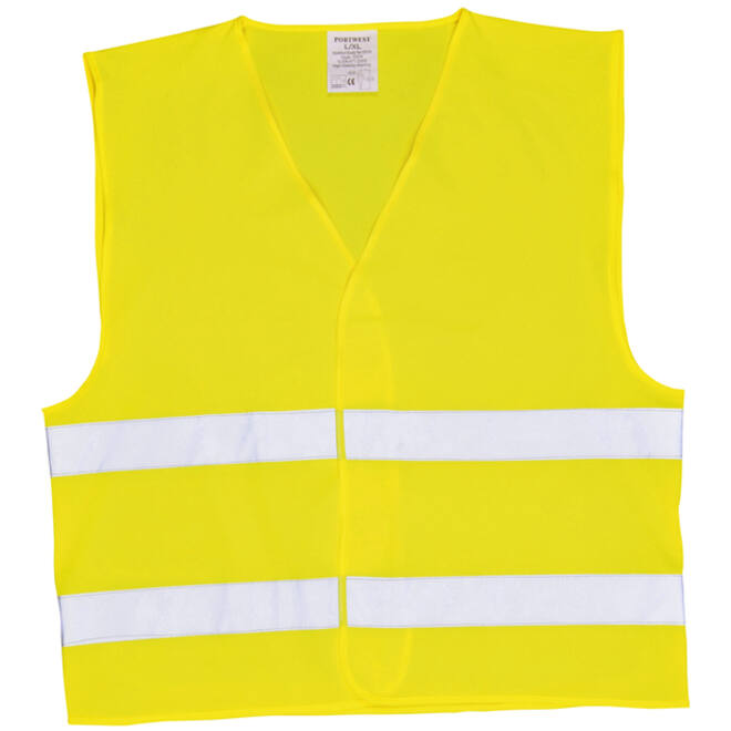 Veiligheidsvest Leina met opdruk "BHV " geel