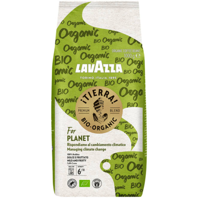 Koffie Lavazza bonen Tierra organic bio 1000gr