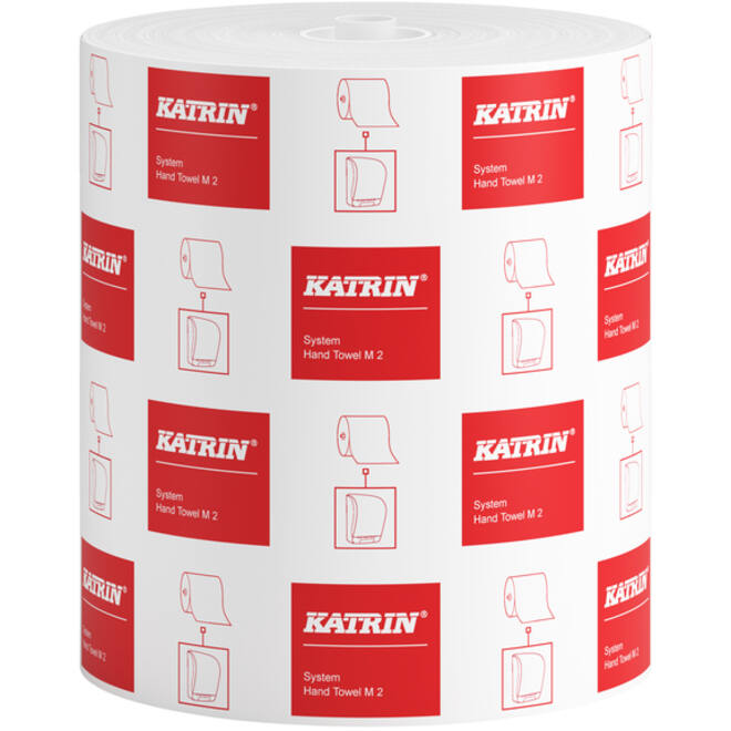 Handdoekrol Katrin 2-laags wit medium 160mx209mm