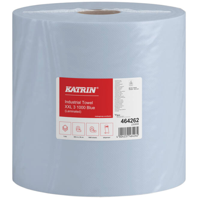 Poetspapier Katrin 3-laags XXL 380mmx360m blauw