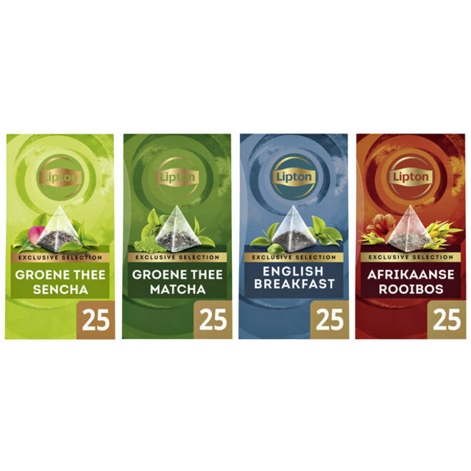 Thee Lipton Exclusive groene thee matcha 25x2gr