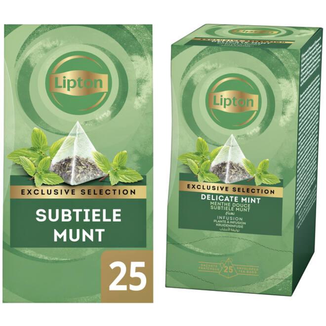 Thee Lipton Exclusive subtiele munt 25x2gr